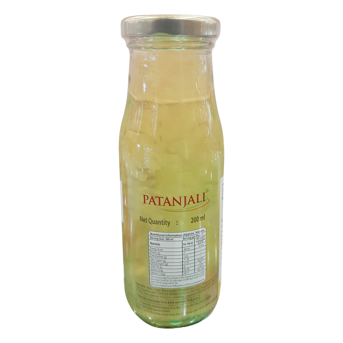 Patanjali Pineapple Aloe Chunk Drink - Distacart