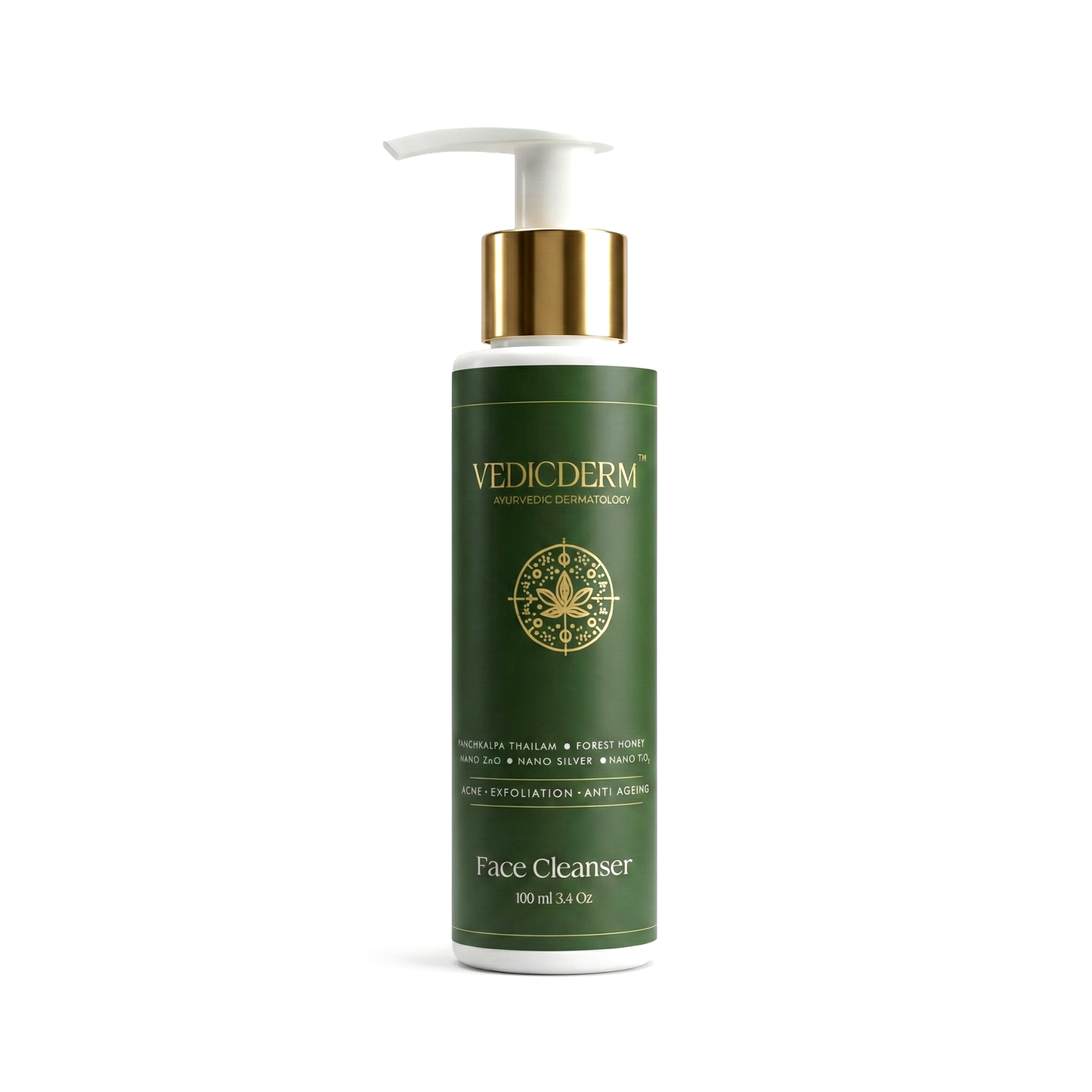 VedicDerm Red Vine Deep Facial Cleanser with Witch Hazel Extract - Distacart