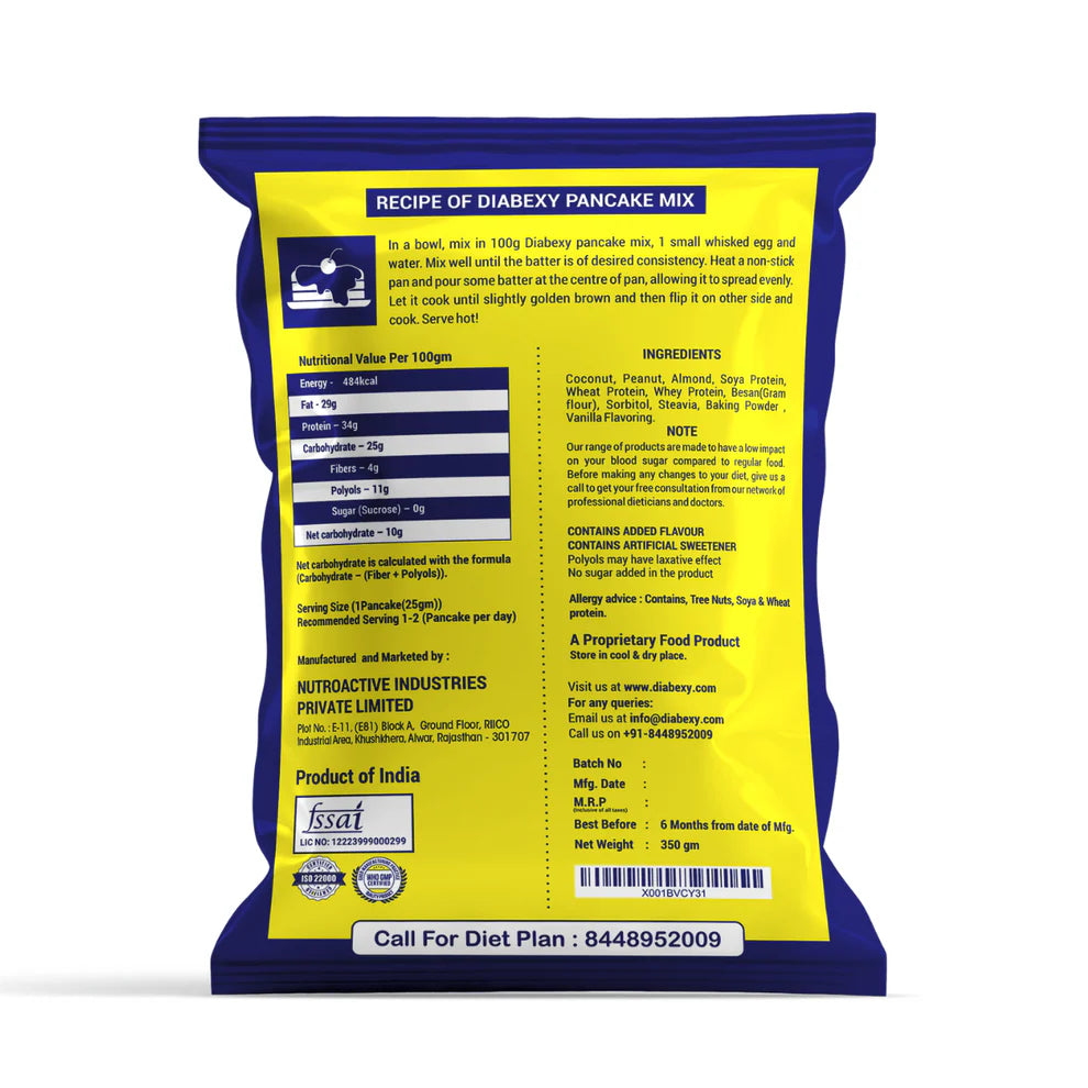 Diabexy Pancake Mix - Distacart
