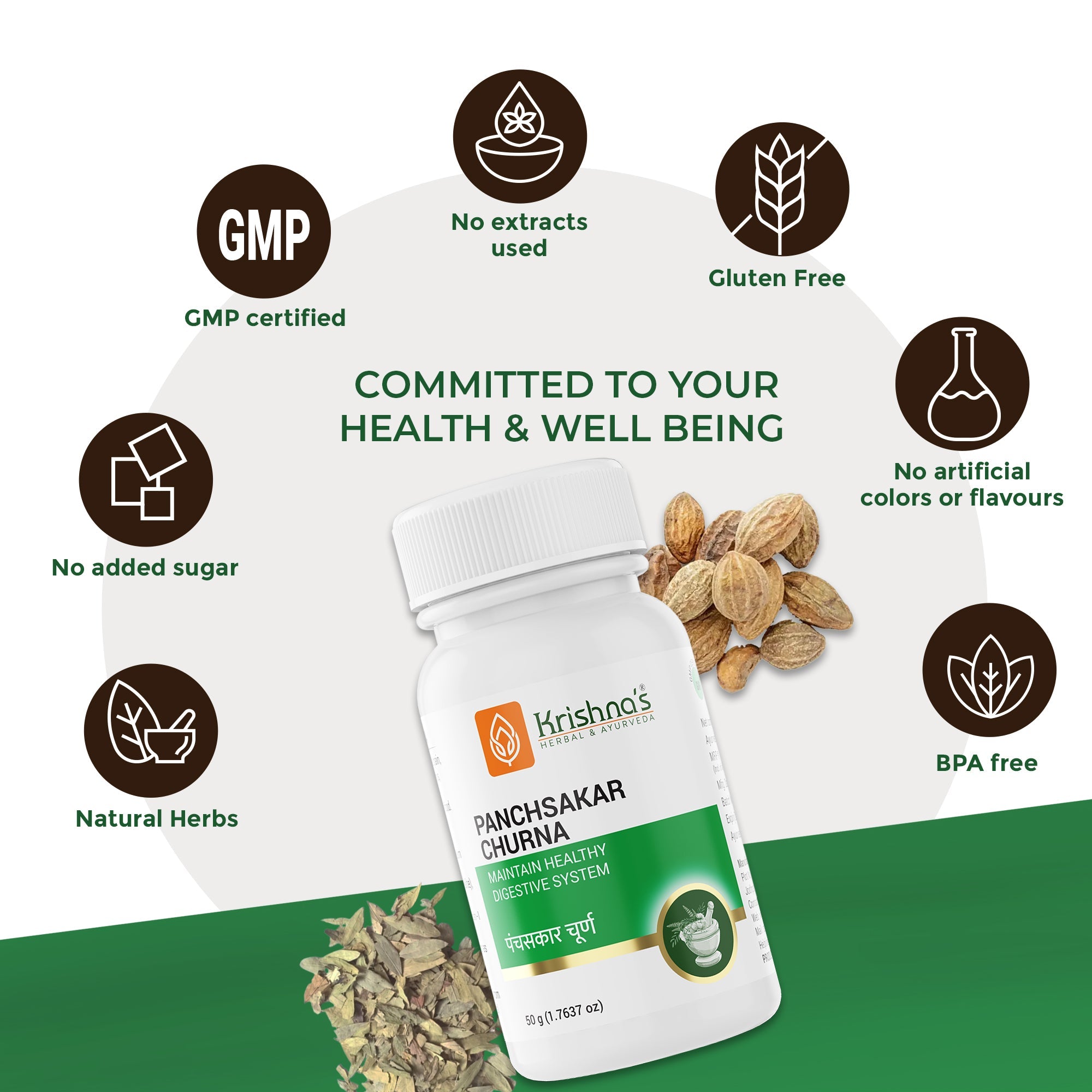 Krishna'S Herbal & Ayurveda Panchsakar Churna