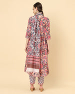 Thumbnail for Varanga Women Assorted Viscose Rayon Printed Regular Kurta With Trousers & Dupatta - Distacart