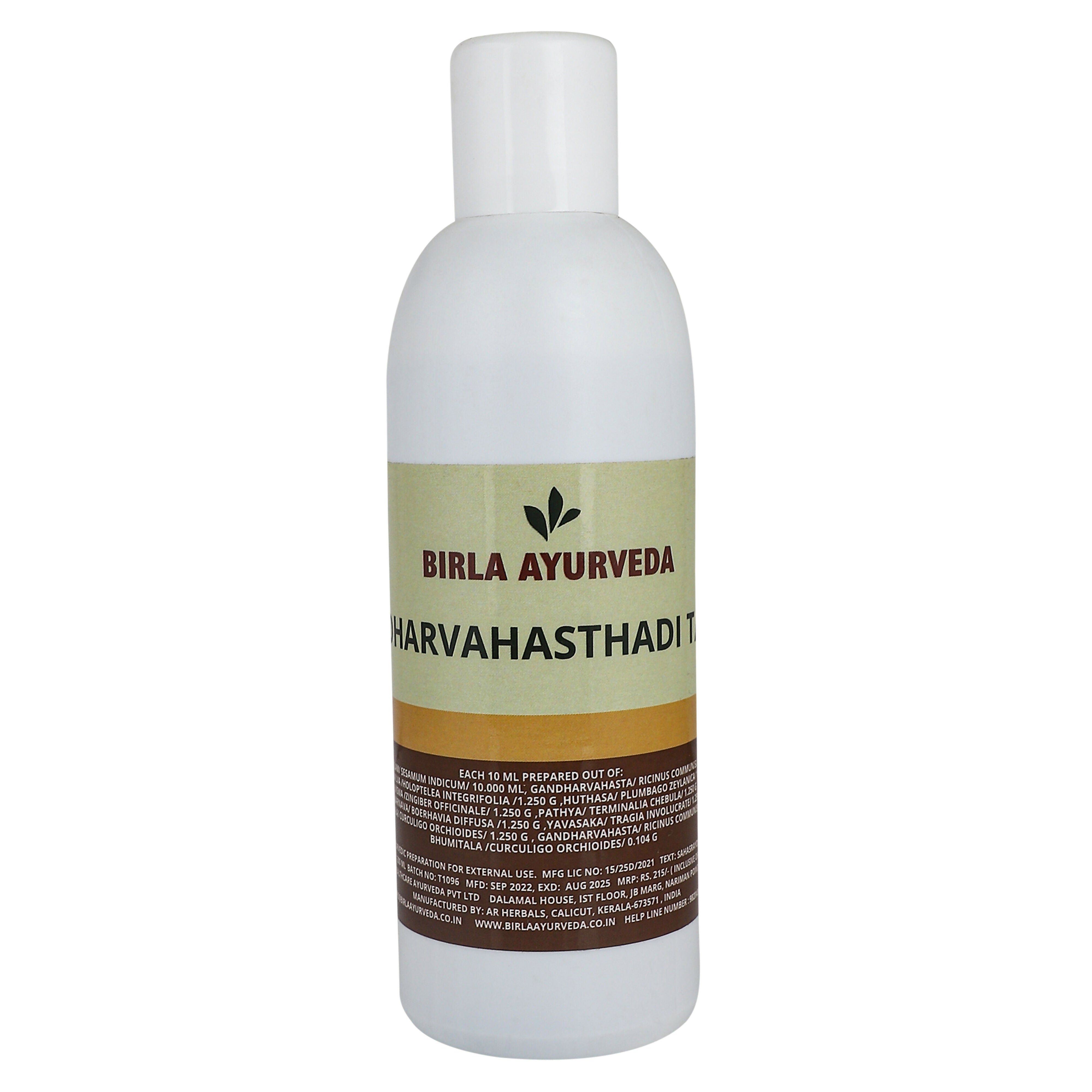 Birla Ayurveda Gandharvahasthadi Tailam - Distacart