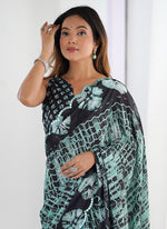 Thumbnail for Vegaa Fashion Multi Color Chinon Printed Party Wear Saree