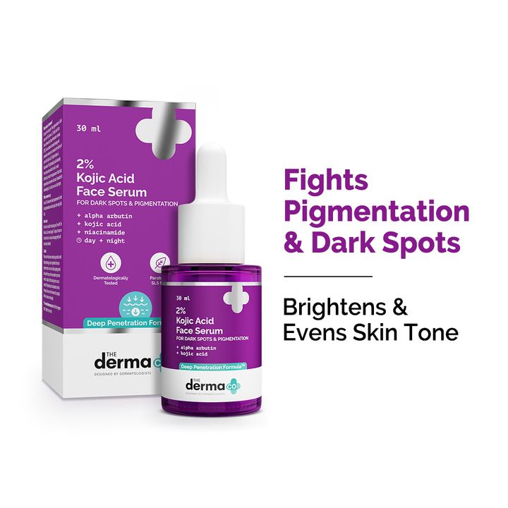 The Derma Co 2% Kojic Acid Face Serum with 1% Alpha Arbutin & Niacinamide - Distacart