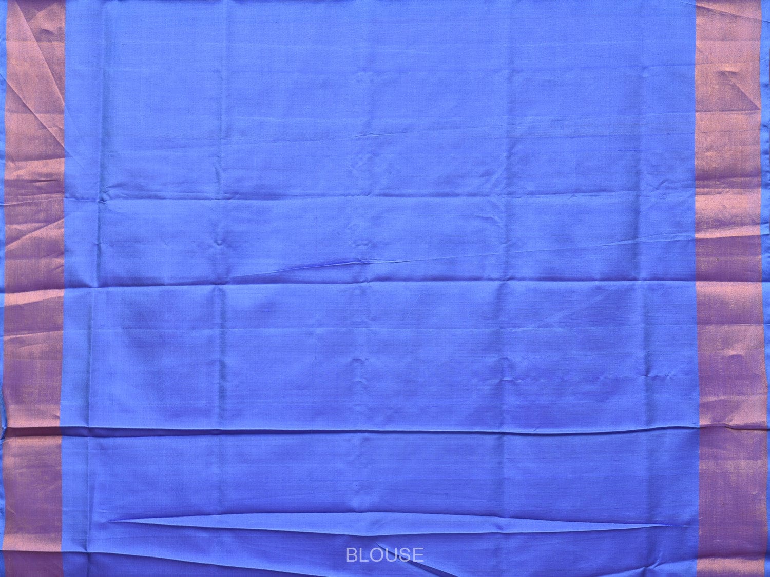 Peach and Light Blue Uppada Silk Handloom Saree with Body Buta Design - Global Threads - Distacart