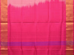 Thumbnail for Peach and Pink Uppada Silk Handloom Plain Saree with Contrast Pallu Design - Global Threads - Distacart