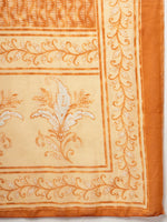 Thumbnail for Yufta Peach Pure Cotton Kurta Dupatta Pant Set