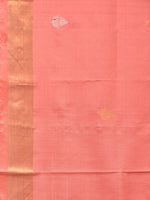 Thumbnail for Peach Uppada Silk Handloom Saree with Birds and Floral Pallu Design - Global Threads - Distacart