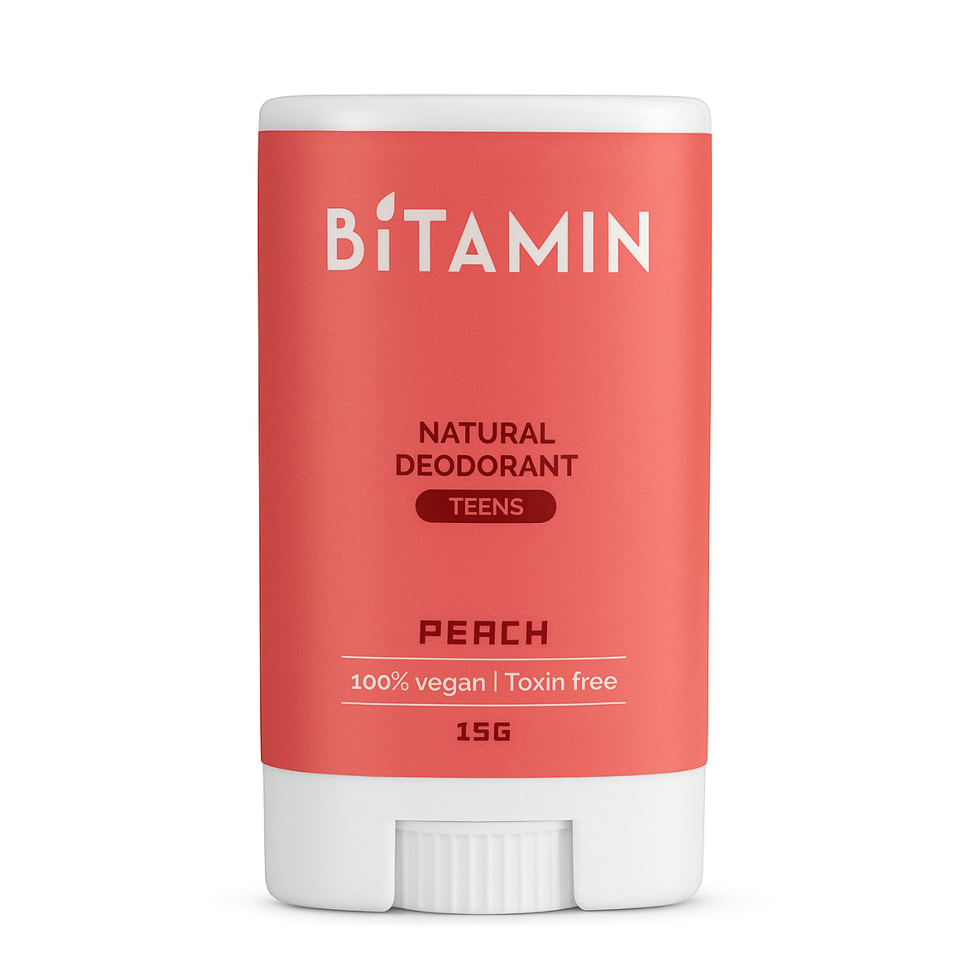 Bitamin Peach Teens Natural Deodorant Roll On Stick