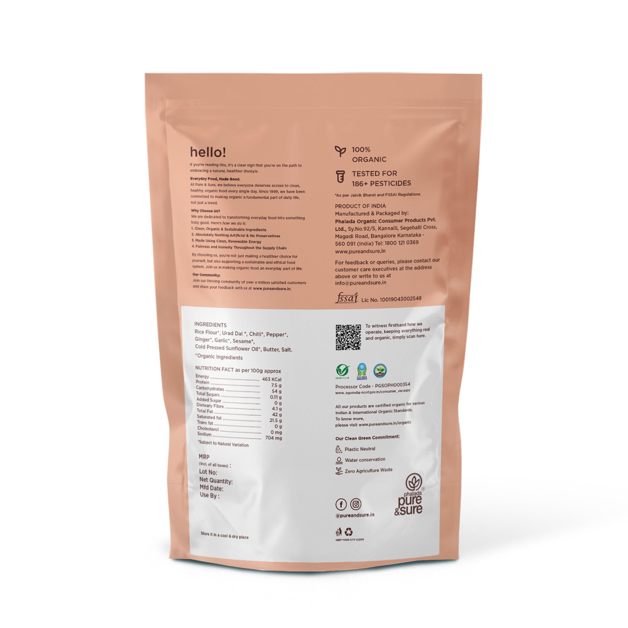 Pure & Sure Organic Peri Peri Chakli