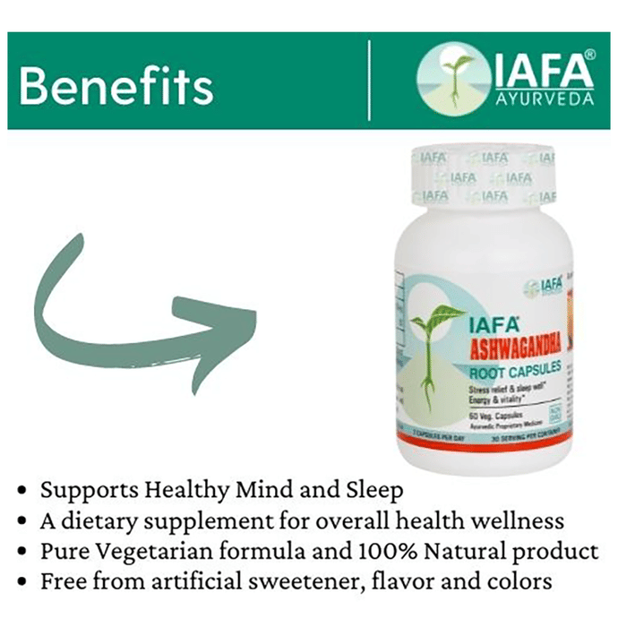 Iafa Ashwagandha Root Extract Veg Capsule