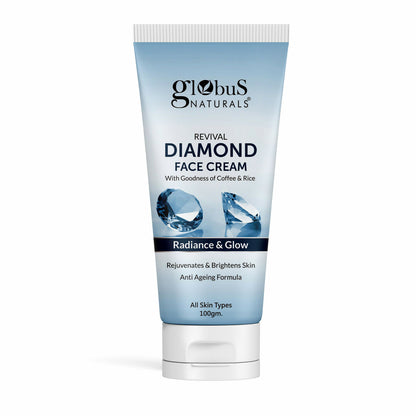 Globus Naturals Revival Diamond Face Cream, Suitable For All Skin Types - Distacart