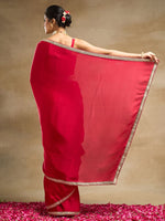 Thumbnail for kasee Embroidered Silk Blend Saree - Distacart