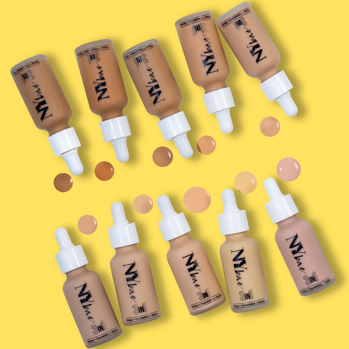 NY Bae 3 in 1 Serum Foundation with Primer Warm Milk 09 - Distacart