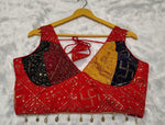 Thumbnail for DEIANA'S Gamthi Patch With Handmade Kodi Lace Lehenga Choli - Black