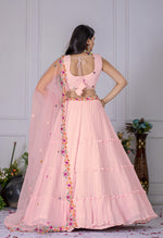 Thumbnail for DEIANA'S Heavy Plain with crease work Lehenga Choli - Pink