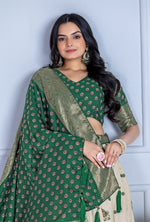 Thumbnail for DEIANA'S Jacquard With Jari Print Weaving Lehenga Choli - Off White
