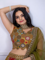 Thumbnail for DEIANA'S Heavy Embroidery With Multi Work Lehenga Choli - Multi