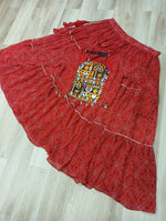 Thumbnail for Pramukh Fab Red Color Faux Georgette Lehenga Choli