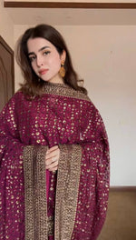 Thumbnail for Pramukh Fab Dark Pink Color Monsoon Silk Kurta Set - Distacart