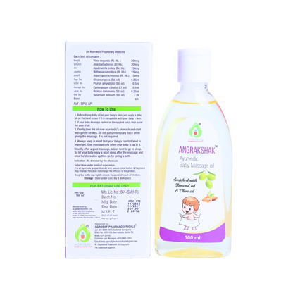 Agrosaf Ang Rakshak Baby Massage Oil - Dista