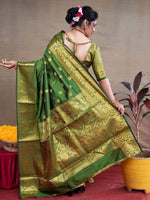 Thumbnail for Anouk Ethnic Motifs Woven Design Zari Banarasi Saree