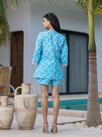 Thumbnail for Yufta Pink & Blue Co Ord Set Add Jacket