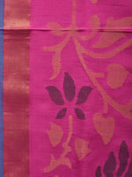 Thumbnail for Pink and Lavender Uppada Silk Handloom Saree with All Over Design - Global Threads - Distacart