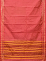 Thumbnail for Pink Bamboo Cotton Saree with Checks Design No Blouse - Global Threads - Distacart