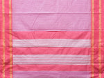 Thumbnail for Pink Bamboo Cotton Saree with Small Checks Design No Blouse - Global Threads - Distacart