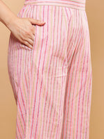 Thumbnail for BohoJazz Pink Vacay Halter Top with Comfort Pants Co-ord Set