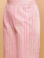 Thumbnail for BohoJazz Pink Vacay Halter Top with Comfort Pants Co-ord Set