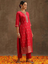 Thumbnail for https://cdn.shopify.com/s/files/1/0341/4805/7228/files/pink-self-design-silk-straight-kurta-with-trousers-and-dupatta-libas-3.jpg?v=1739182557