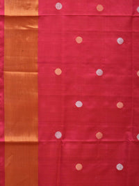 Thumbnail for Pink Uppada Silk Handloom Saree with Birds Pallu Design - Global Threads - Distacart
