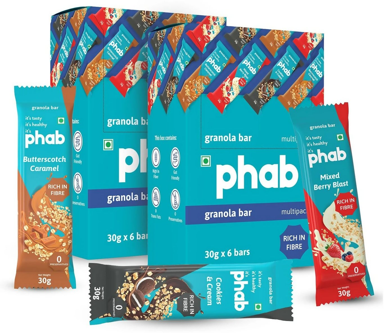 Phab Granola Energy Bars - Dista