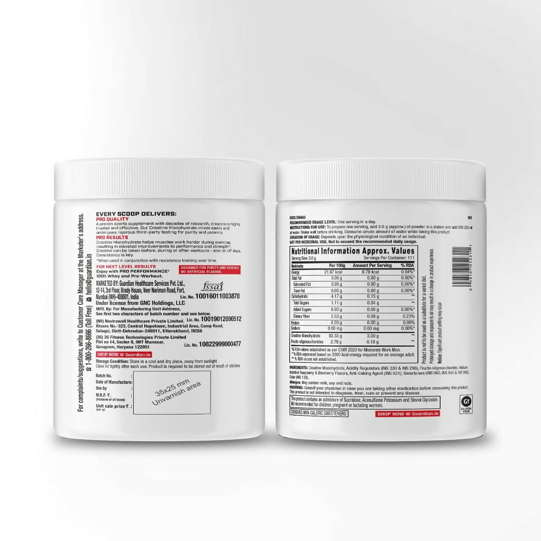 GNC Pro Performance Creatine Monohydrate Cranberry - Distacart
