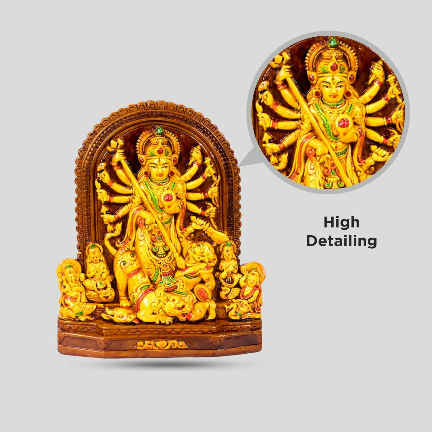 Rare Planet Earthenware Mata Durga Maa Idol - Distacart