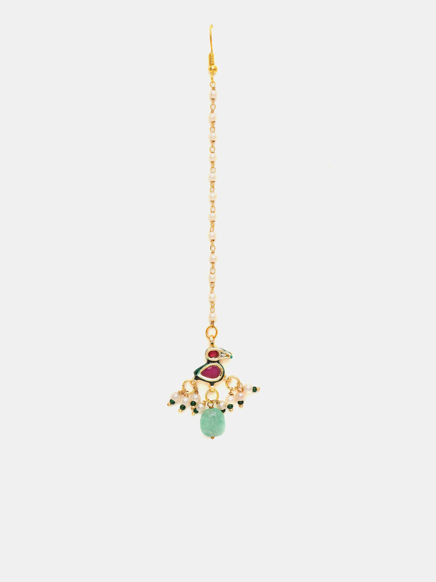 Ruby Raang Multi-Color Kundan Maang Tikka
