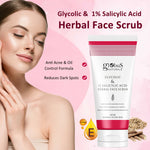 Thumbnail for Globus Naturals Glycolic & 1% Salicylic Acid Herbal Anti Acne Face Scrub