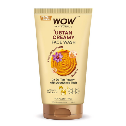 WOW Skin Science Ubtan Creamy Face Wash - Distacart