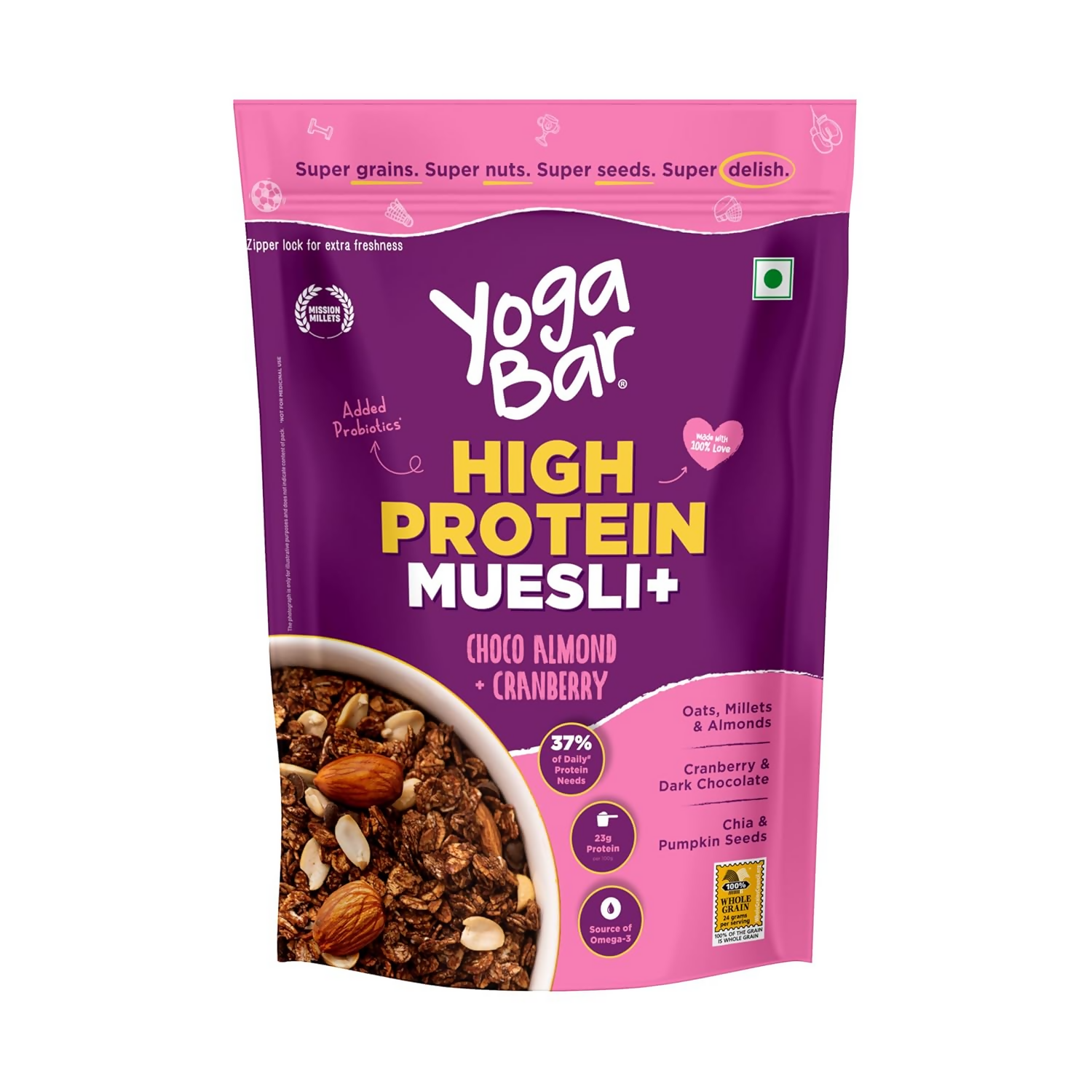 Yoga Bar High Protein Muesli - Choco Almond