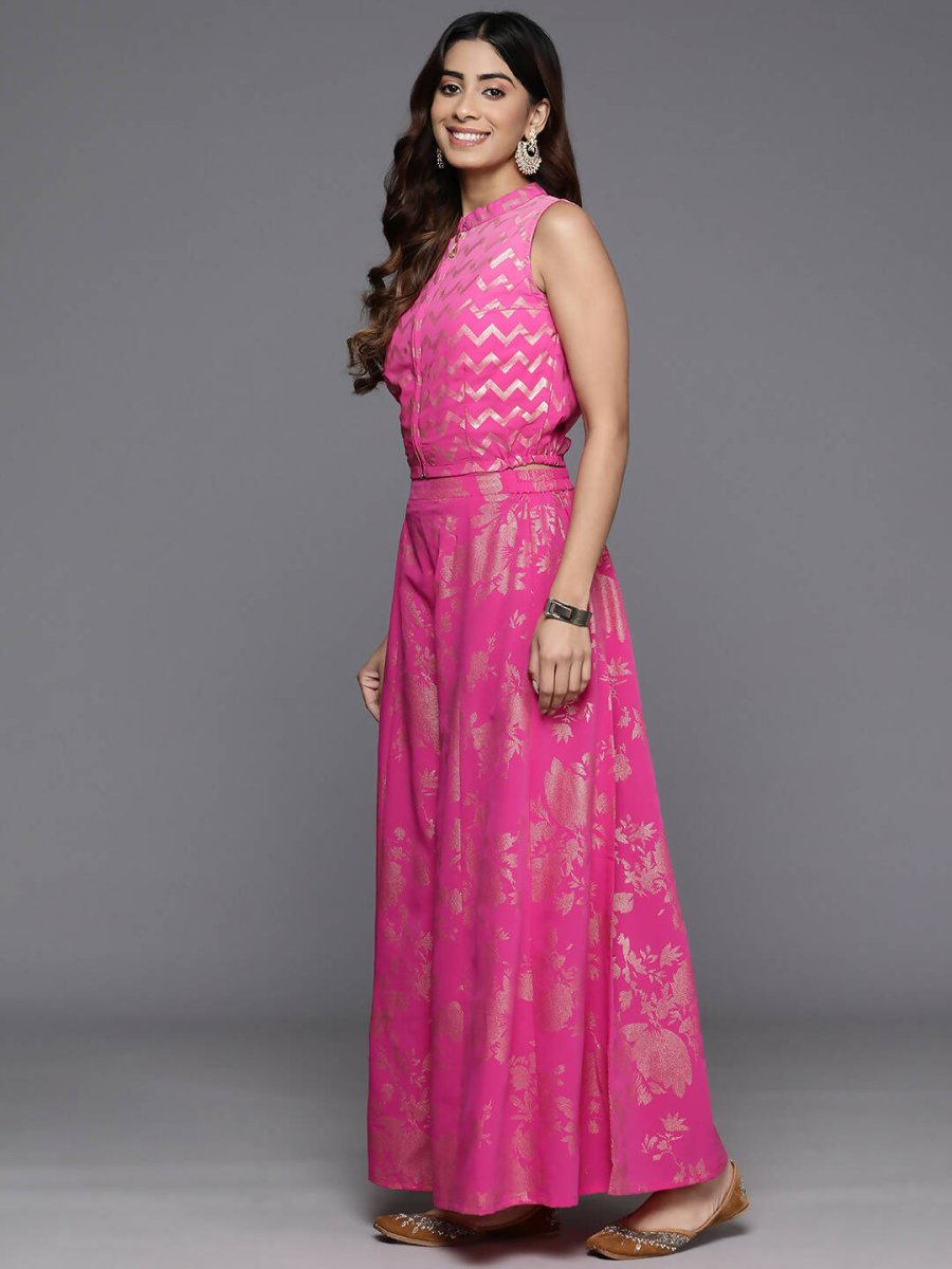 Ahalyaa Women's Traditional Wear Co-ods - Pink - Distacart