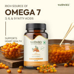 Thumbnail for Wellwith Sea Buckthorn Berry Oil Vegan Omega 7 500mg, Softgels Capsules - Distacart