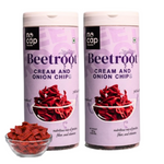 Thumbnail for Nocap foods Zero Guilt Healthy Beetroot Chips - Cream&Onion - Dista