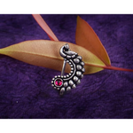 Thumbnail for Thanu's Craft Maharashtrian Nath Clip on Marathi Nose ring without Piercing Oxidized nose Pin - Distacart