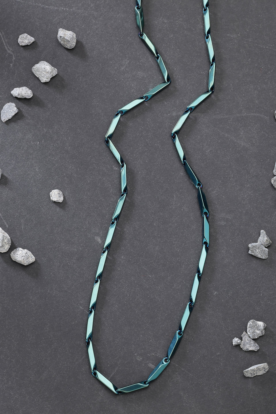 NVR Men's Green Rhodium-Plated Stainless Steel Chain - Distacart