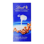 Thumbnail for Lindt Swiss Classic Milk Chocolate With Hazelnut Bar - Dista
