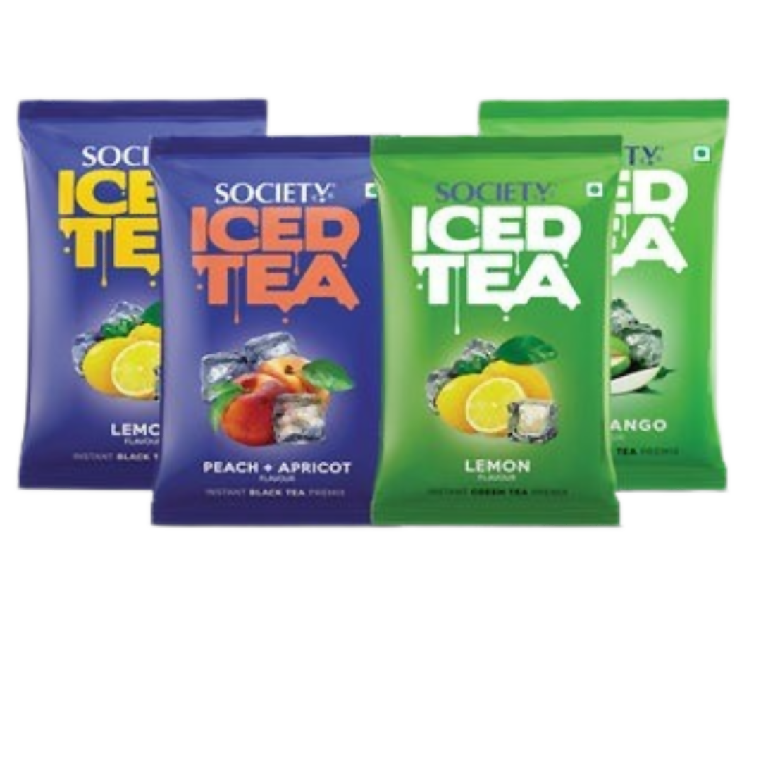 Society Raw Mango & Peach & Apricot & Lemon & Green Tea Lemon Iced Tea Combo