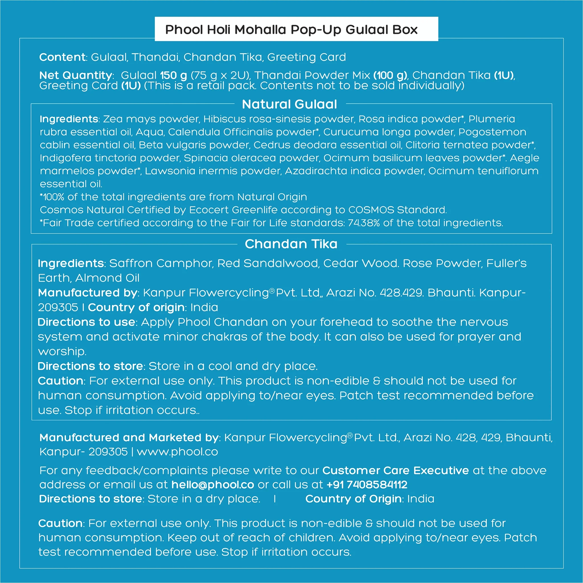Phool Holi Mohalla Pop-Up Gulaal Box - Distacart