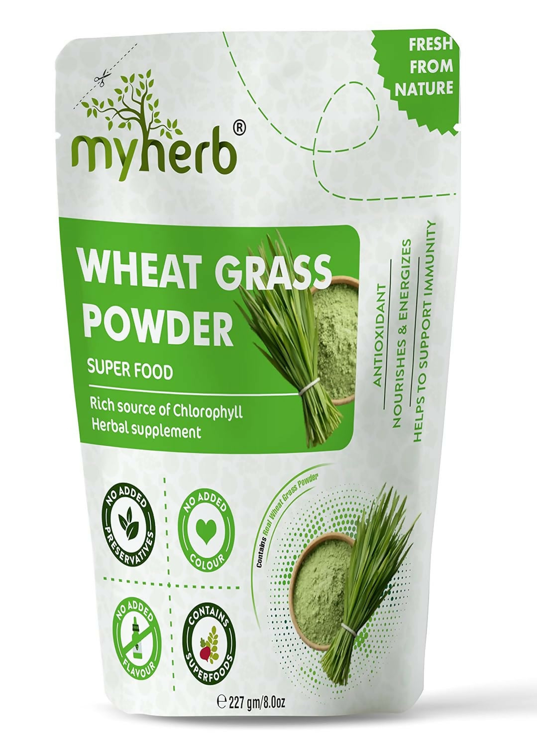 Myherb Natural Organic Wheat Grass Powder - Distacart